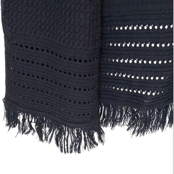 Talbots textured fringe cardigan - Picture 4 of 5